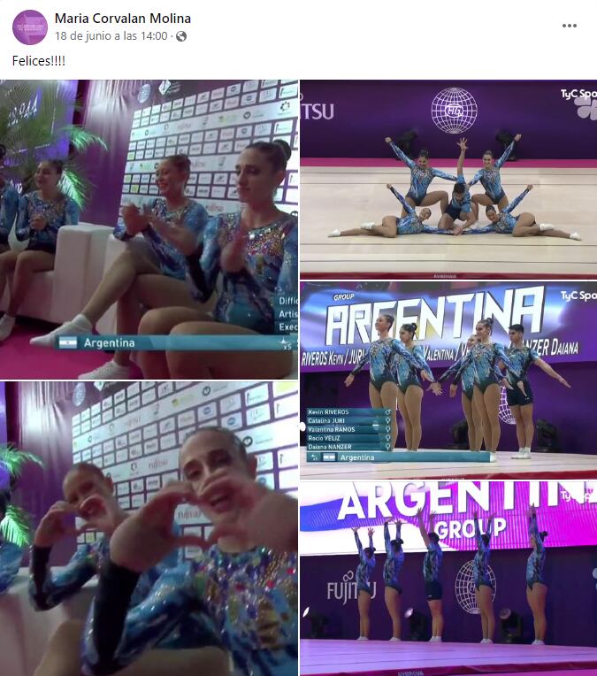 La entrenadora de la Selección Argentina, María Corvalán, reflejó su alegría en las redes sociales.