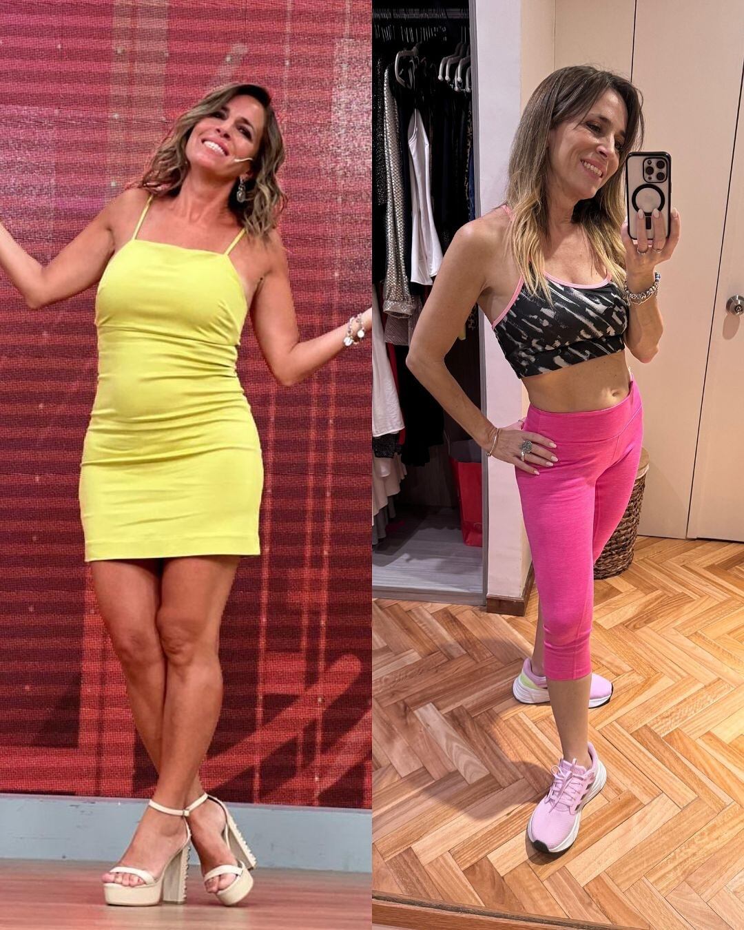 El antes y después de Sandra.