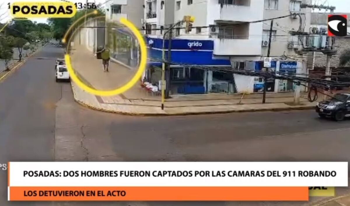 Detienen a dos individuos que robaban en Posadas