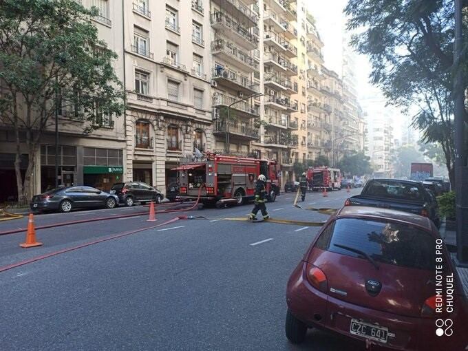 Incendio en Recoleta.