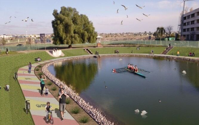 Lago El Torreón, Luzuriaga, departamento de Maipú, Mendoza\u002E