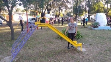 Inauguración de la Plaza en Barrio 25 de mayo en Alta Gracia.