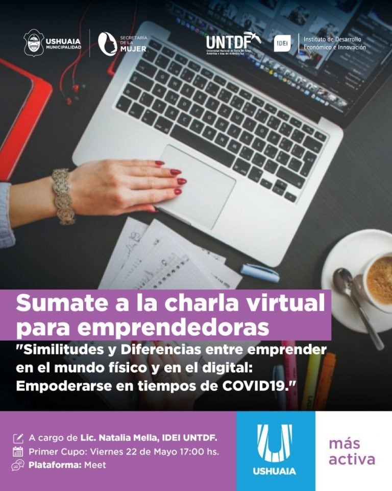 Charla Virtual para Emprendedoras Ushuaia