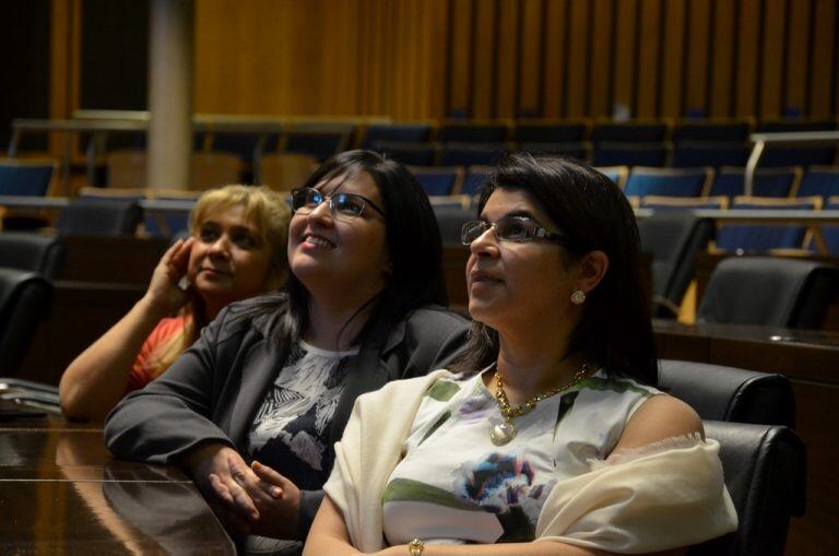 Ginette Campos, impresionada por la autonomía de las provincias argentinas, en especial la de Misiones.