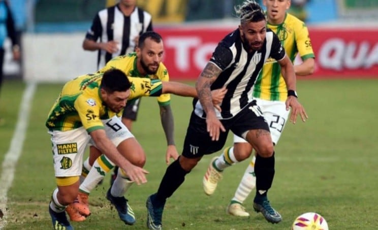 Cucchi, el autor del gol de la victoria de Gimnasia de Mendoza.