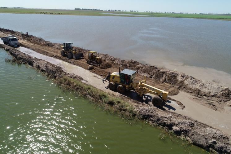 Siguen los desvíos por el corte en la Ruta 3 (Foto: Vialidad Nacional)