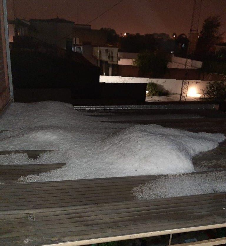 Granizo en Salta (Foto tomada de El Tribuno)