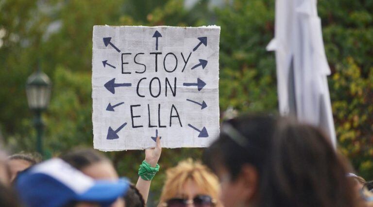 Las consignas giraron en torno al fin de la violencia machista (Vía Santa Rosa)