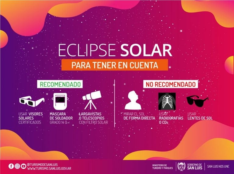 Maneras seguras de ver el eclipse.