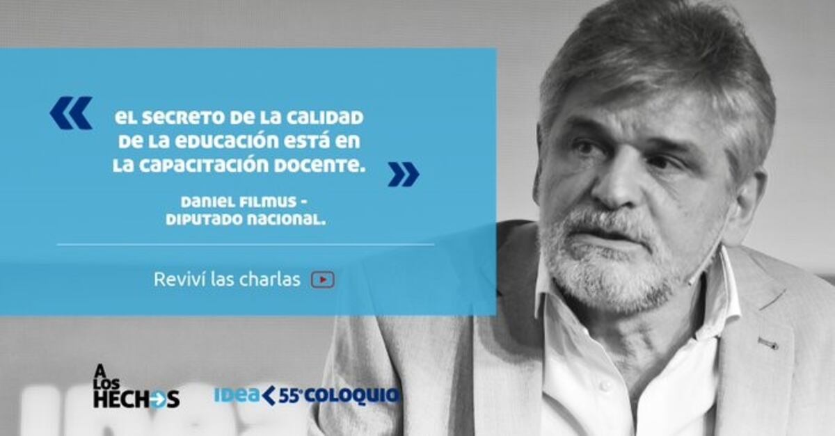Daniel Filmus impulsó "un acuerdo educativo desde el Coloquio de IDEA