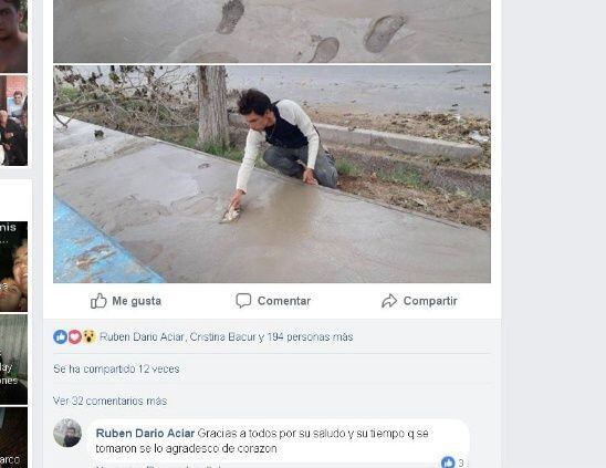 El gesto del sanjuanino se volvió viral.