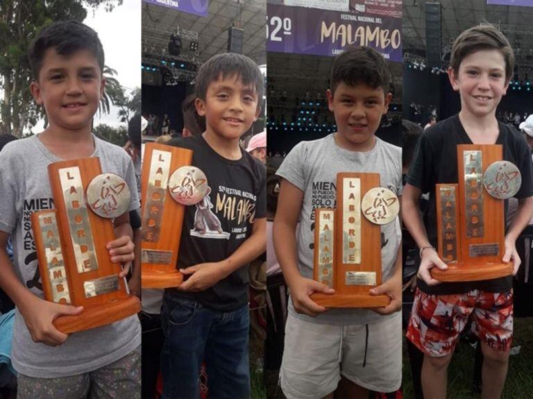 Campeones Nacionales: Emanuel Rodríguez Adorno, Joaquín Agustín Aguilera, Augusto González Bressano y Francisco Sáez.