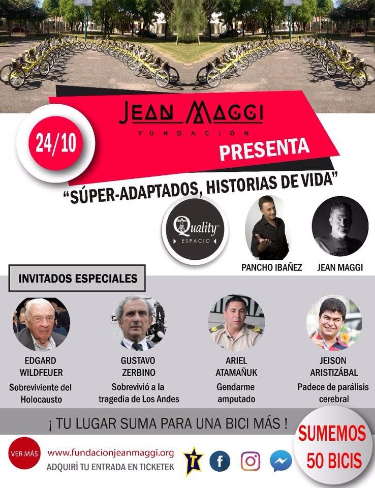 El evento de la Fundación Jean Maggi será el 24 de octubre.