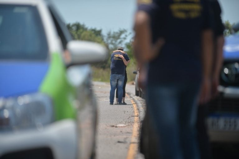 La hermana de Gisella fue la que confirmó el hallazgo del cuerpo (Mauricio Nievas - Clarín).