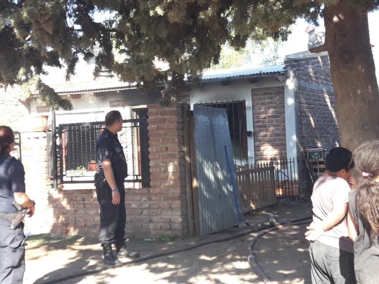 Incendio de vivienda en Punta Alta