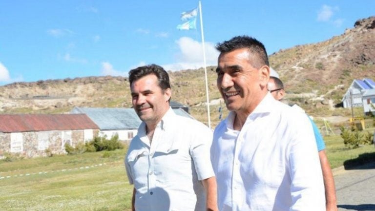 Rioseco junto a su compañero de fórmula, Martínez,