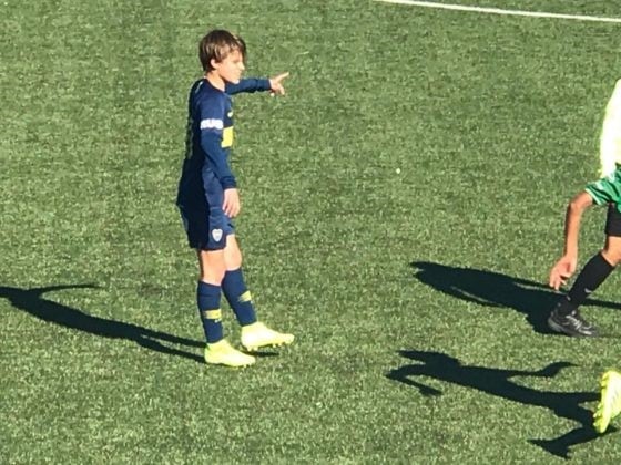 Máximo Wenderbourg debutó este domingo en la categoría 2006 de Boca Juniors.