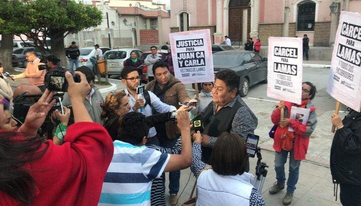 Juan Carlos García en la marcha en Rosario de Lerma (Web)