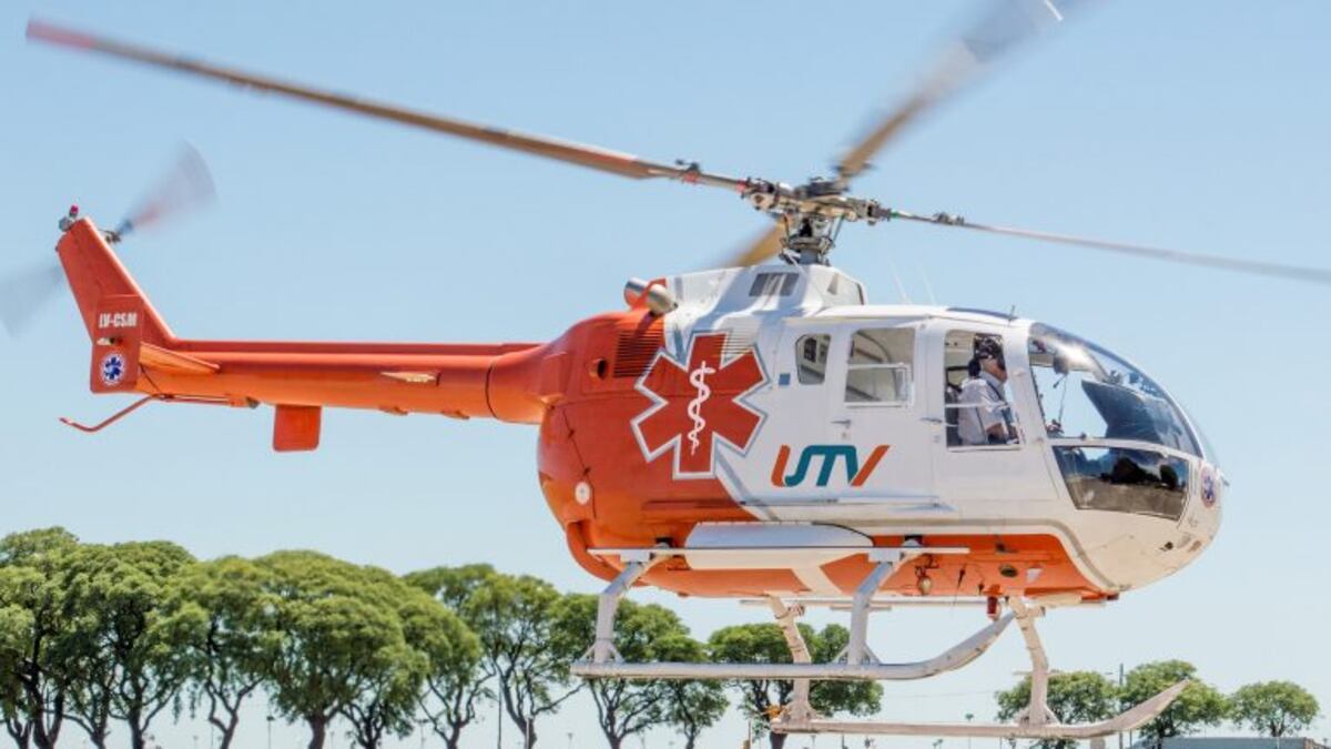 Helicóptero sanitario realizó pruebas para determinar zonas aptas de descenso ante emergencias