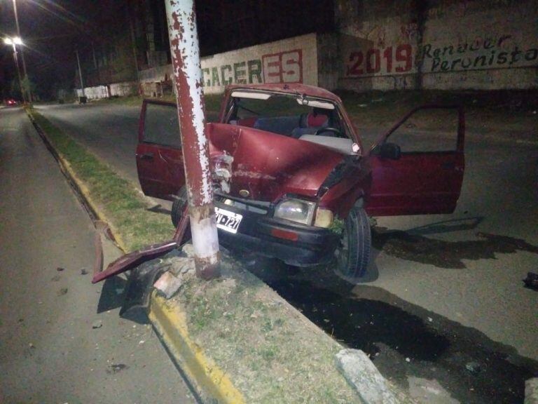 El accidente ocurrió en calle Pronunciamiento