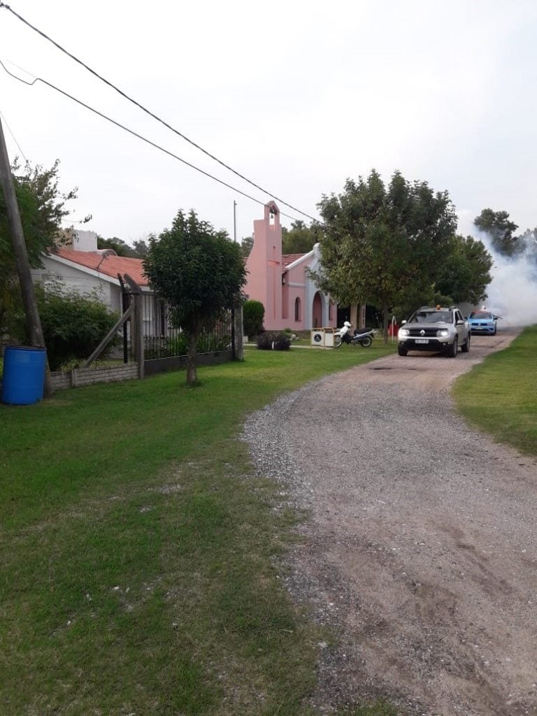 Fumigaciones contra el Dengue en Arroyito, La Curva y El Fuertecito