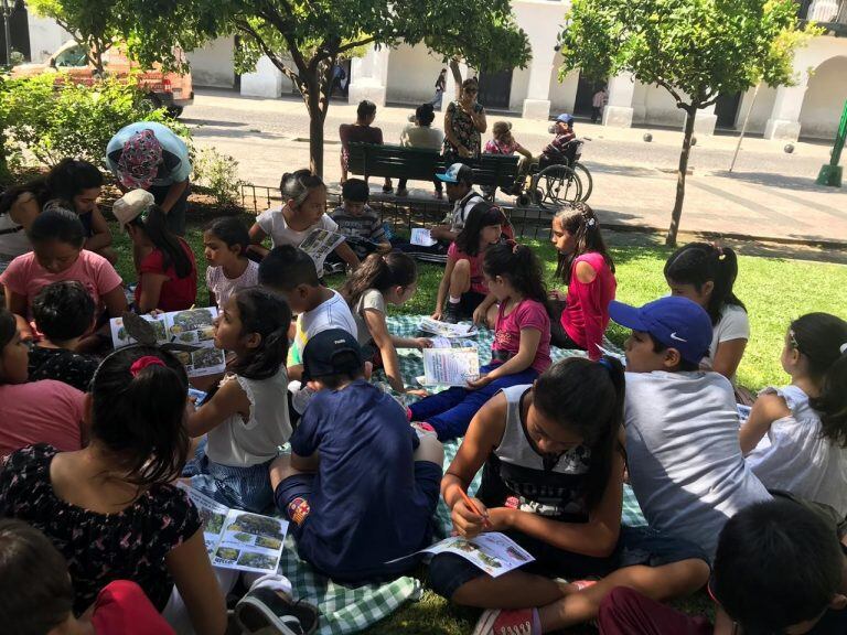 Jornada en la plaza 9 de Julio. (Municipalidad de Salta)