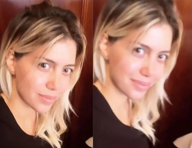 Wanda Nara se animó a mostrarse sin maquillaje ni filtros