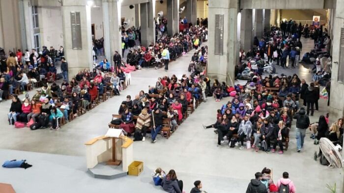 Misa en la Iglesia de San Nicolás. (El Informante)