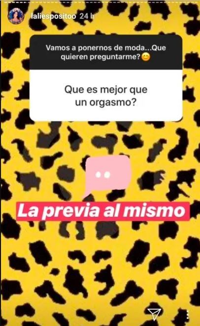 La picante respuesta de Lali