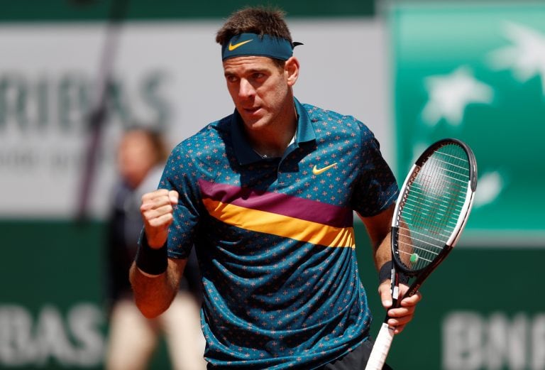 Juan Martín del Potro celebra el triunfo (Foto: Vincent Kessler/REUTERS)