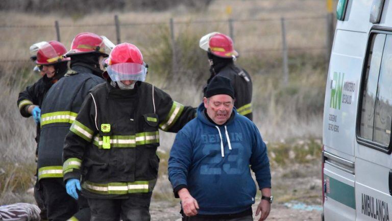 Los abuelos, oriundos de Bariloche, están fuera de peligro. Foto: Jorge Tanos.