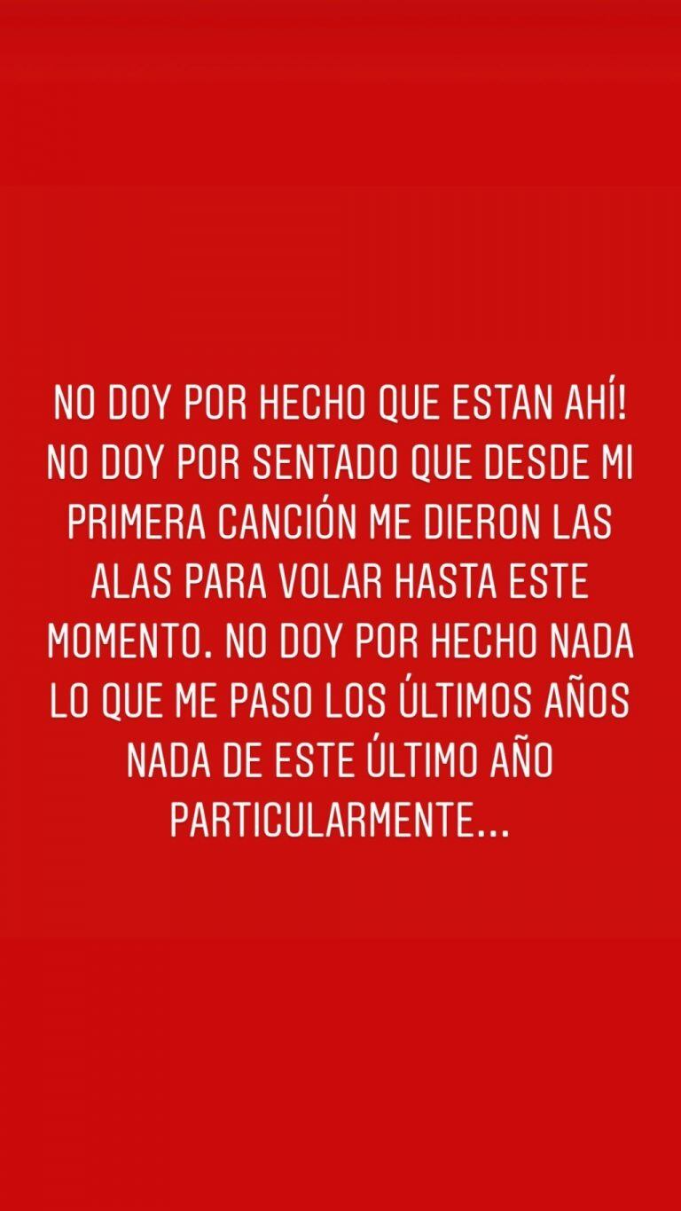 Lali Espósito contó que se viene una nueva etapa en su vida y que "la gilada" no la frenará