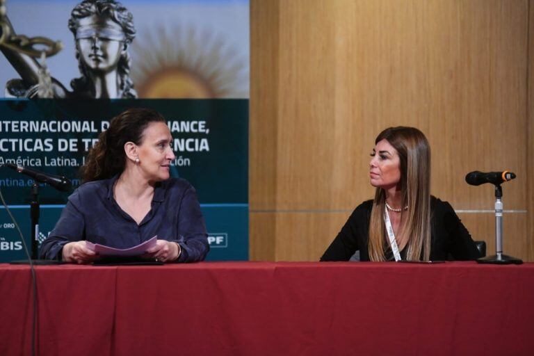 Gabriela Michetti, vicepresidenta de la Nación, durante el segundo Congreso Internacional de Compliance. (Prensa de World Compliance Association)