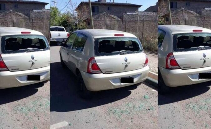 A una médica le destrozaron su Renault Clio afuera del hospital Santa Isabel de Hungría.