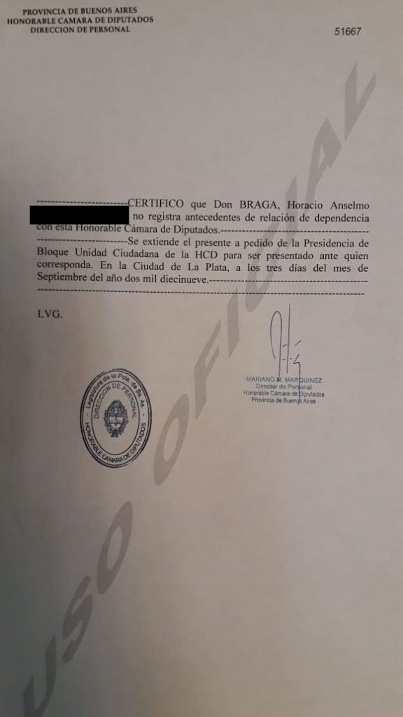 Es falso que uno de los condenados por el asesinato de Cabezas es asesor parlamentario de la candidata Florencia Saintout. (Reverso)