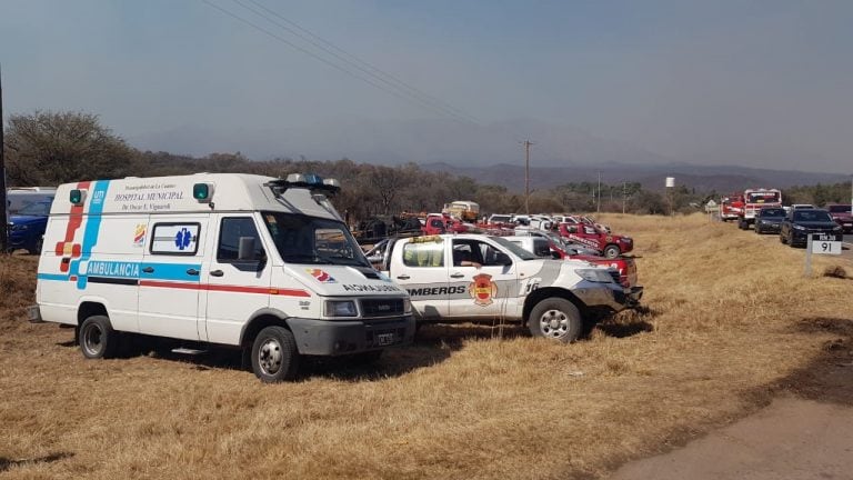 Incendios en Ongamira.