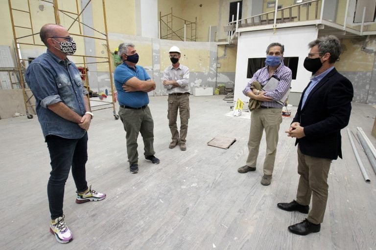 El ministro de Planeamiento, Marcelo Richard, visitó la obra.