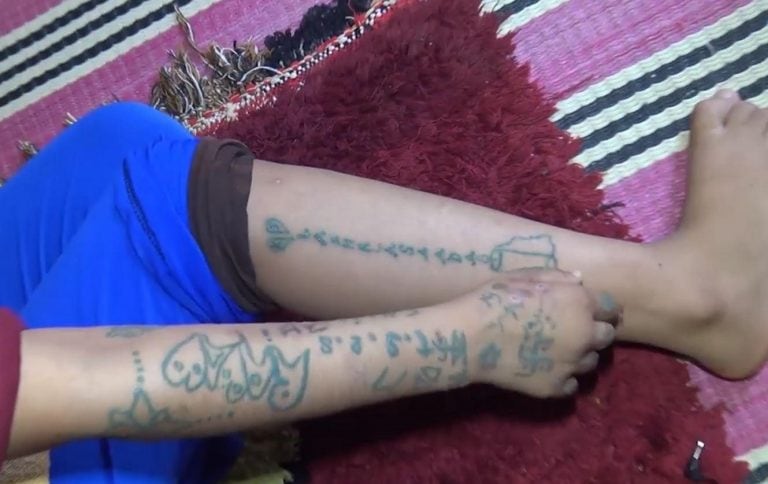 Los tatuajes que le hicieron a Khadija