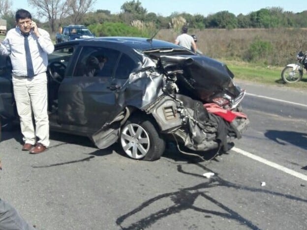 El siniestro vial ocurrió en la autopista Rosario-Santa Fe mano al sur.