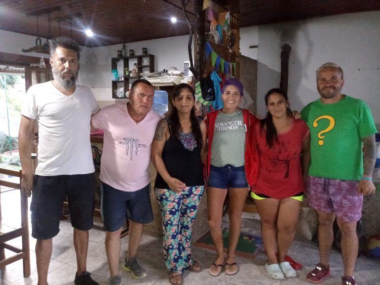 Fabricio, Gustavo, Celeste, Nadia, Tania y Sergio