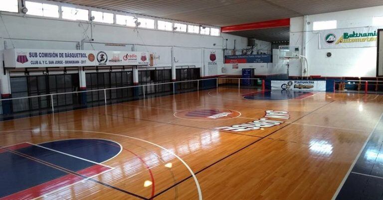 Cancha basquet Club Atlético y Cultural San Jorge