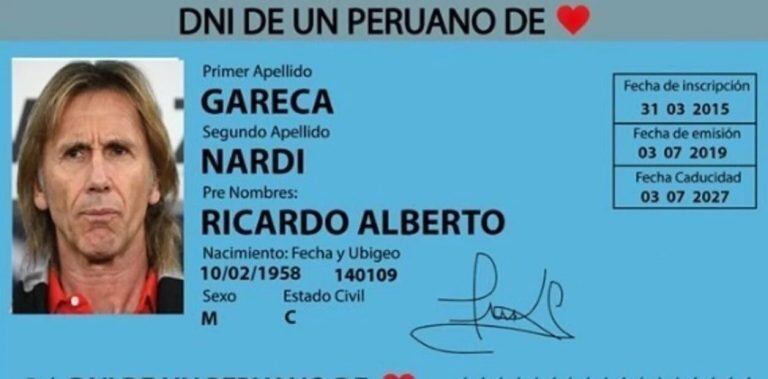 El documento peruano que hicieron en agradecimiento al "Tigre"