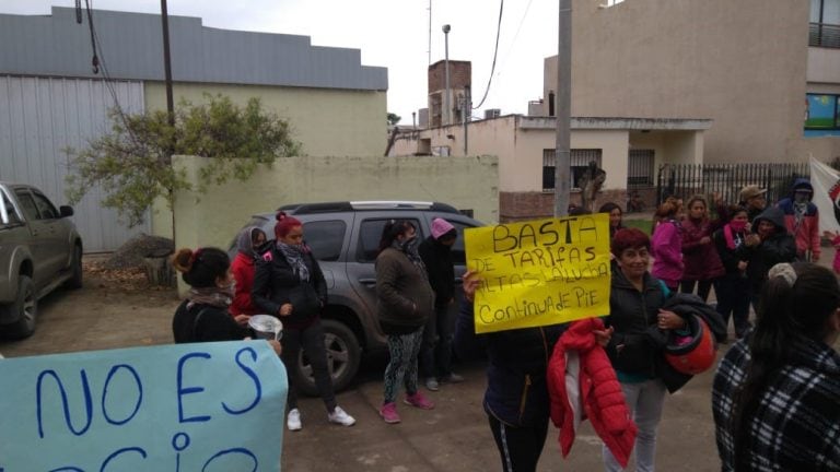 Manifestación en la Cooperativa (Gentileza Mas Radio)