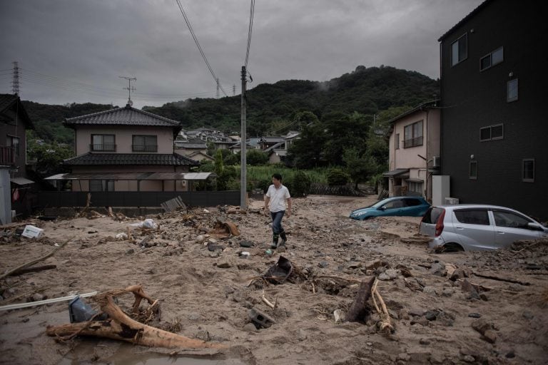 Las lluvias en Japón.