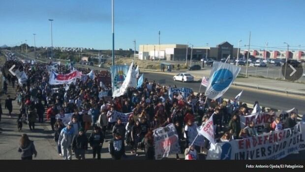 la movilización comenzó en Km 4.