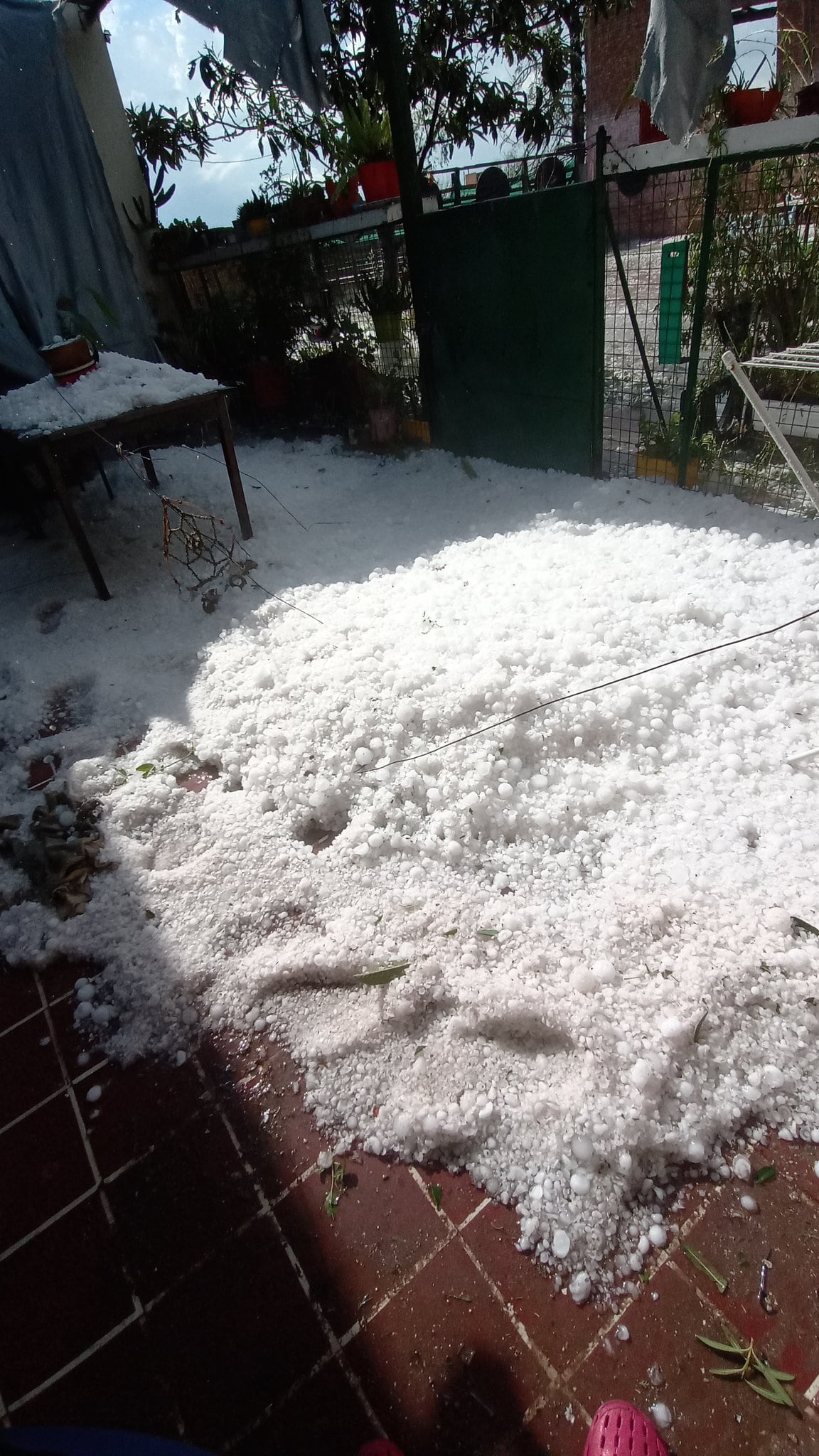 Tormenta de granizo en Guaymallén.