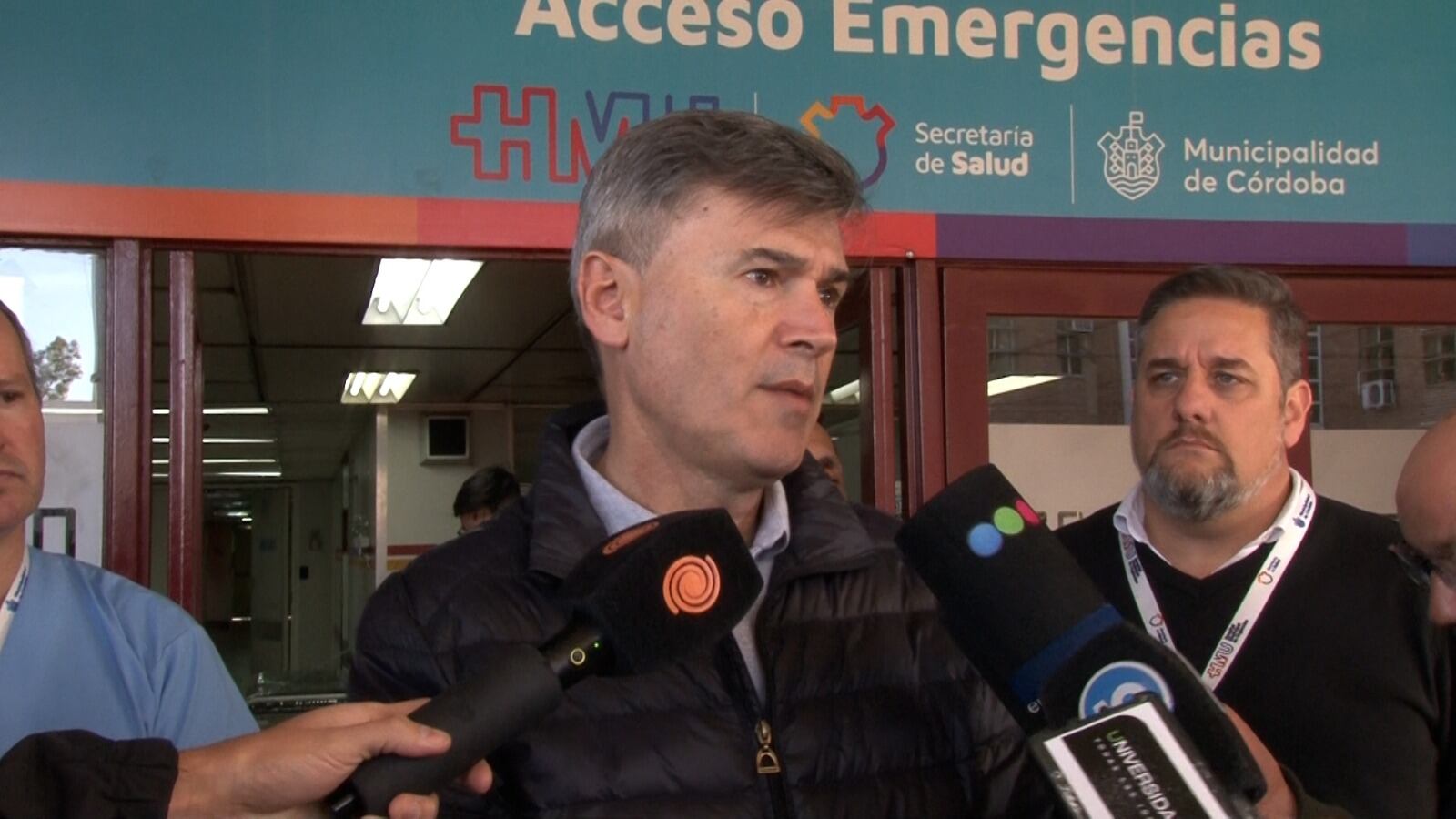 Daniel Passerini en el Hospital de Urgencias.