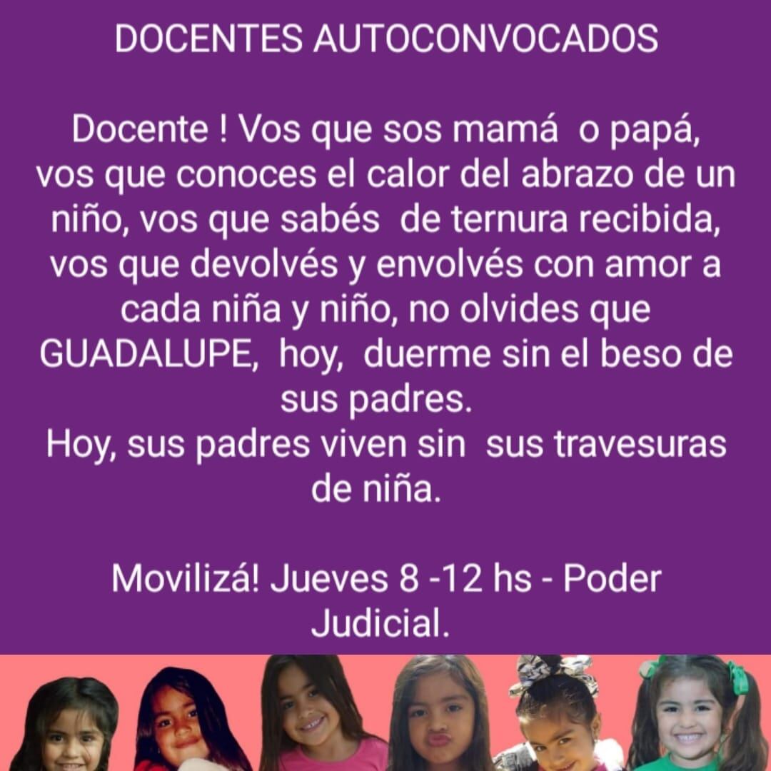 Este jueves marcharán para pedir por la aparición de la niña de 5 años.