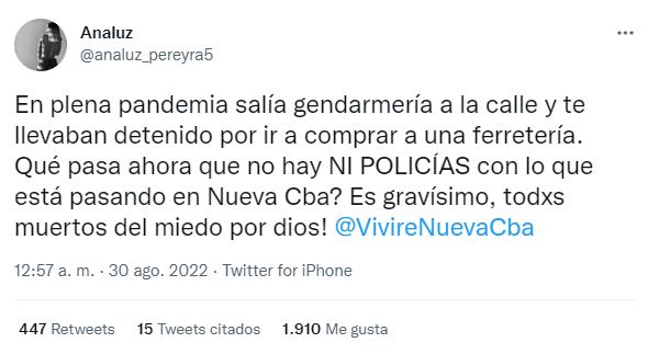 Estudiantes comparan lo que ocurría durante el aislamiento obligatorio y lo que pasa ahora en materia de seguridad.