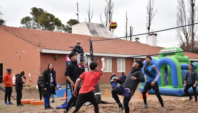 Estudiantes en El Trapiche